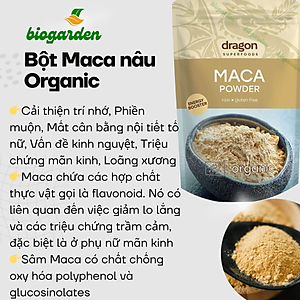 Bột Maca hữu cơ nguyên chất 200g - Dragon Superfoods