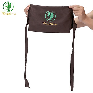 Combo 2 đai quấn muối vải cotton siêu bền, có dây kéo, dùng đựng muối quấn bụng Wonmom