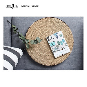 Đệm cói ONGTRE ngồi bệt vuông/Tròn có mút xốp đàn hồi (40cm)