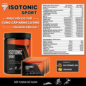 TREC ISOTONIC SPORT 400g (Nhiều Vị) - Bổ Sung Năng Lượng, Điện Giải - TREC Nutrition