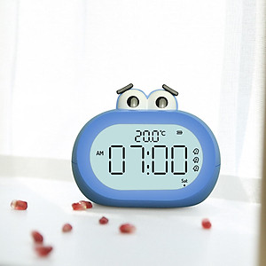 Digital Alarm Clock Indoor Temperature Snooze for Travel Bedside Decor