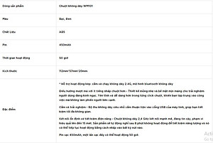 Chuột Không Dây Chuyên Dụng Dành Cho iPad , Máy Tính Bảng , Laptop Chính Hãng WIWU Wimice Dual WM101 Kết Nối Qua Bluetooth Tiện Lợi, Độ Nhạy Cao -Hàng Chính Hãng