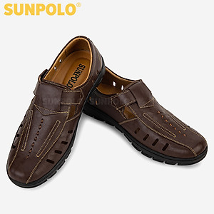 Giày Rọ Nam Da Bò SUNPOLO STA681 (Đen, Nâu)