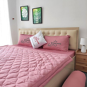 Bộ ga thun lạnh 4 món ga thun hàn quốc Kingroom chuyên drap thun lạnh đủ kích thước ga nệm 1m2, 1m6, 1m8 chưa gồm chăn
