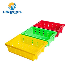 Khay nhựa trồng rau/khay nhựa đựng cá siêu bền Siam Brothers - Xanh