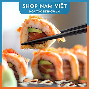 Combo 5 Đôi Đũa Thủy Tinh Đầu Đũa Vạt Xéo Trang Trí Họa Tiết Nhật Bản Phủ Bóng