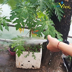 Vòi Phun Nước Tăng Áp 7 Chế Độ Tưới Cây, Rửa Xe Tiện Lợi Đa Năng- Chính Hãng 