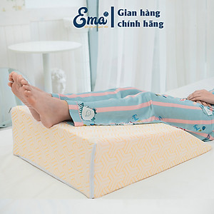 Gối chống giãn tĩnh mạch chân EMA thế hệ 2 - Độ cao chuẩn châu Âu - Mặt đặt chân phẳng xoay trở dễ dàng