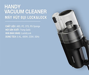 Máy Hút Bụi Lock&Lock ENV336BLK (400W) - Hàng Chính Hãng