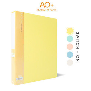 Bìa Còng O2 Switch ON AO+, Nhựa PP/ A4, 2 Nhẫn O (2.6cm/ 3.2cm)