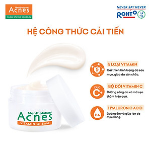 Kem dưỡng vitamin làm sáng da mờ sẹo thâm Acnes Vitamin Cream 50g