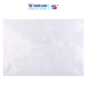 Bìa nút F4 có in TL-HCB02 - Trong suốt