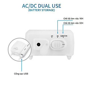 Máy sủi oxy tích điện Jebo 9950 2 vòi cao cấp, trữ điện 16- 24H, siêu bền, tiết kiệm điện.BH uy tín