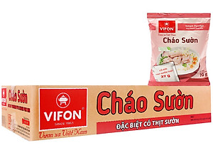 Thùng 50 gói cháo sườn Vifon 70g (có gói thịt sườn thật)