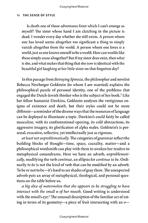 The Sense of Style : The Thinking Person's Guide to Writing in the 21st Century