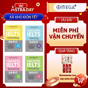 Combo 4 Cuốn: Bộ Hackers IELTS Basic