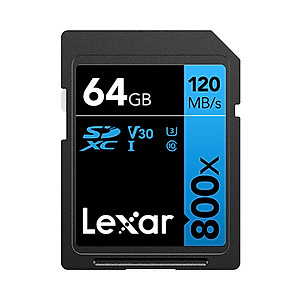 Thẻ nhớ máy ảnh/ máy quay phim Lexar 32GB/ 64GB 800x UHS-I SDHC V10, tốc độ đọc 120MB/s - HÀNG CHÍNH HÃNG