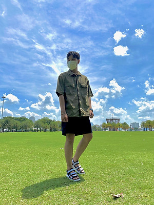 Giày Sandal Nam The Bily 3 Quai Ngang - Đế Trắng Lót Đen Màu Trắng BLDTMD04