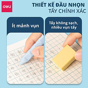 Gôm Tẩy Định Vị Tẩy Bút Chì Deli Tẩy Sạch Sẽ Ít Vụn Không Mòn Giấy Phù Hợp Cho Học Sinh Văn Phòng Vẽ Tranh Phác Thảo