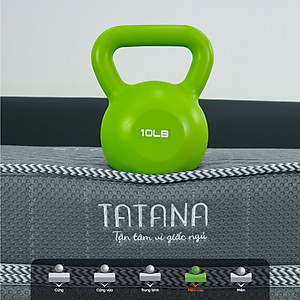 Nệm Cao Su Tổng Hợp Vải Gấm Lạnh Tatana Dạng Gấp 3, Nâng Đỡ Cơ Thể, Xếp Gọn Tiện Lợi, Bảo Hành 10 Năm