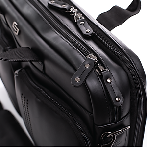 Túi xách Solo Moore 15.6 inch - Màu đen - Mã VNL300-4 - Kích thước Cao 31 x Ngang 40 x Rộng 12 cm - Túi chính hãng bảo hành 5 năm