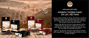 Cà phê Arabica & Robustar Cầu Đất,  Đà Lạt- 100% cà phê nguyên chất dạng rang xay 500 g