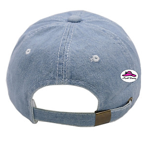 Nón kết jean thêu hình ông địa chơi đàn độc đáo, khóa gài xịn cao cấp, cứng cáp, vải jean oát bền đẹp