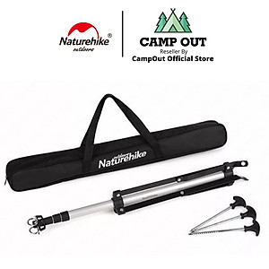 Đồ cắm trại giá treo đèn 3 chân Naturehike campoutvn NH17D015-J du lịch dã ngoại 1m94 xếp gọn chắn chắn có cọc giữ chân khi có gió A113