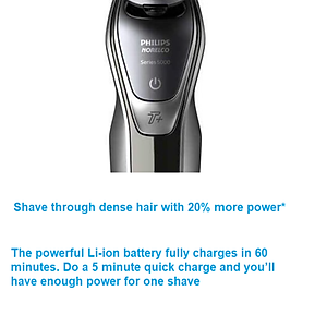 Máy cạo râu khô và ướt cao cấp Philips Norelco S5940/88 Serial 5000 có đầu tỉa để tỉa tóc mai và ria mép - HÀNG NHẬP KHẨU