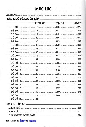 Bộ Đề Thi THPT Quốc Gia Khoa Học Xã Hội - Tổ Hợp Lịch Sử - Địa Lí - GDCD + Tặng Phiếu Trắc Nghiệm 40 Câu - HA