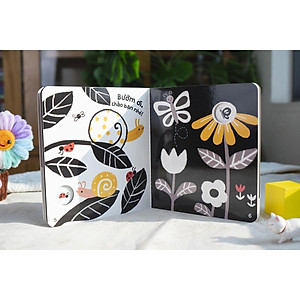 Sách - Kích Thích Thị Giác - Đen Trắng Và Màu Sắc Tương Phản Cho Bé 0 -3 Tuổi - Đinh Tị Books