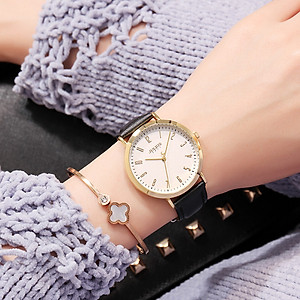 Đồng Hồ Nữ JA-1017 Julius Hàn Quốc Dây Da