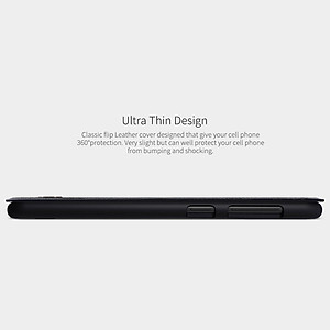 Bao Da Da Bò Cho Samsung Galaxy M20 hiệu Nillkin Qin Có Ngăn Đựng Thẻ - Hàng Chính Hãng