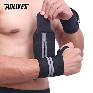 Quấn bảo vệ cổ tay tập gym AOLIKES A-1538 đàn hồi cao cấp Sport wrist protector