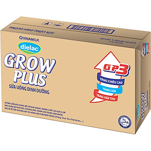Thùng 48 Hộp Sữa Bột Pha Sẵn Vinamilk Dielac Grow Plus - Đỏ 180ml