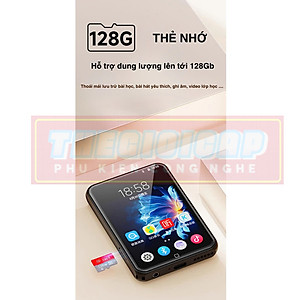 Máy Nghe Nhạc Android MP3 MP4 Màn Hình Cảm Ứng 3.5 Inch Bluetooth RUIZU D60 Bộ Nhớ Trong 16GB (Hỗ Trợ Tiếng Việt) - Hàng Nhập Khẩu