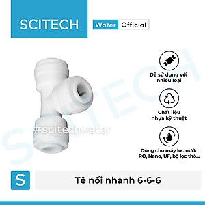 Tê nối nhanh 3 đầu dây dùng trong máy lọc nước - Hàng chính hãng