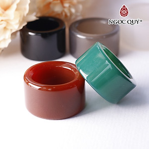 Nhẫn ngón cái đá mã não - Ngọc Quý Gemstones