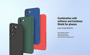 Ốp Lưng Dành Cho Samsung Galaxy S23 Ultra, S23 Plus, S23 Hiệu Nillkin Nhựa Sần Viền Dẻo Chống Sốc-Hàng Chính Hãng