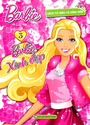 Bộ Sách Tô Màu Có Dán Hình - Barbie Xinh Đẹp (Bộ 4 Cuốn)