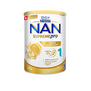 Sữa bột Nestlé NAN SUPREMEPRO 1 400g nhập khẩu Đức với 5HMO & đạm Gentle Optipro ( Dành cho trẻ từ 0 - 12 tháng tuổi)