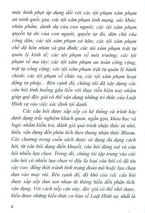 Trắc Nghiệm Luật Hình Sự Việt Nam - Phần Các Tội Phạm (Sách tham khảo; Tái bản có sửa chữa, bổ sung)