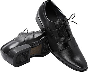 Giày Tây Nam Huy Hoàng HT7103 - Đen