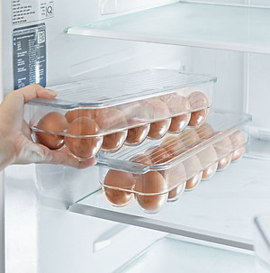 Khay đựng trứng kèm nắp đậy Inochi Yoko 12 quả
