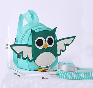 Dây Đai Chống Lạc KUNBE Kèm Balo Ngộ Nghĩnh, Loại 2.5M, Có Khóa An Toàn, Đựng Đồ Tiện Dụng