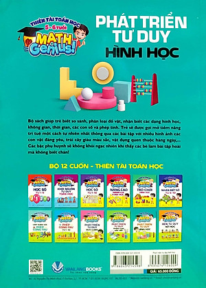 Sách Thiên Tài Toán Học (5-6 Tuổi) - Phát Triển Tư Duy Hình Học