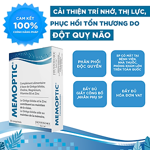 Memoptic: Viên Bổ Não, Cải Thiện Trí Nhớ, Giảm Đau Đầu, Mất Ngủ, Ngăn Ngừa Và Phục Hồi Đột Quỵ