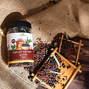 Gạo lứt đậu đen lá dứa rang Goce - Lọ 250g