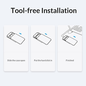 Box Orico Đựng Ổ Cứng HDD/SSD 2.5 inch 25PW1-U3-BK - Hàng chính hãng