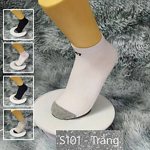 Tất Vớ cổ ngắn trơn Cotton Air Seven S101. 4 màu: Trắng, Đen, Xanh, Xám. Dày dặn, mềm mại, kháng khuẩn khử mùi, không hôi chân.